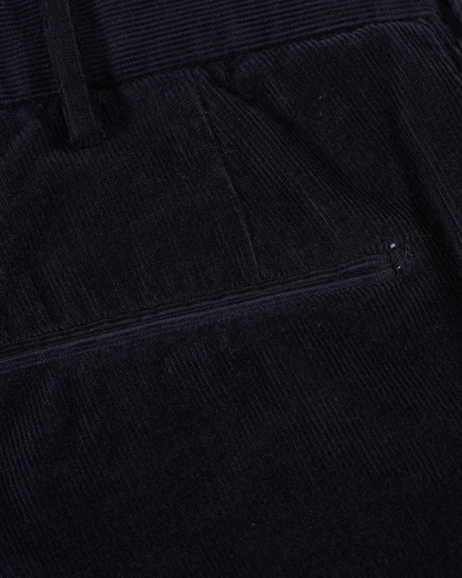 Herr | Byxor | Incotex | Slim Fit Corduroy Trousers Navy