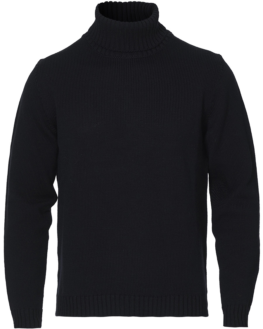 Herr | Tröjor | Zanone | Virgin Merino Wool Rollneck Navy