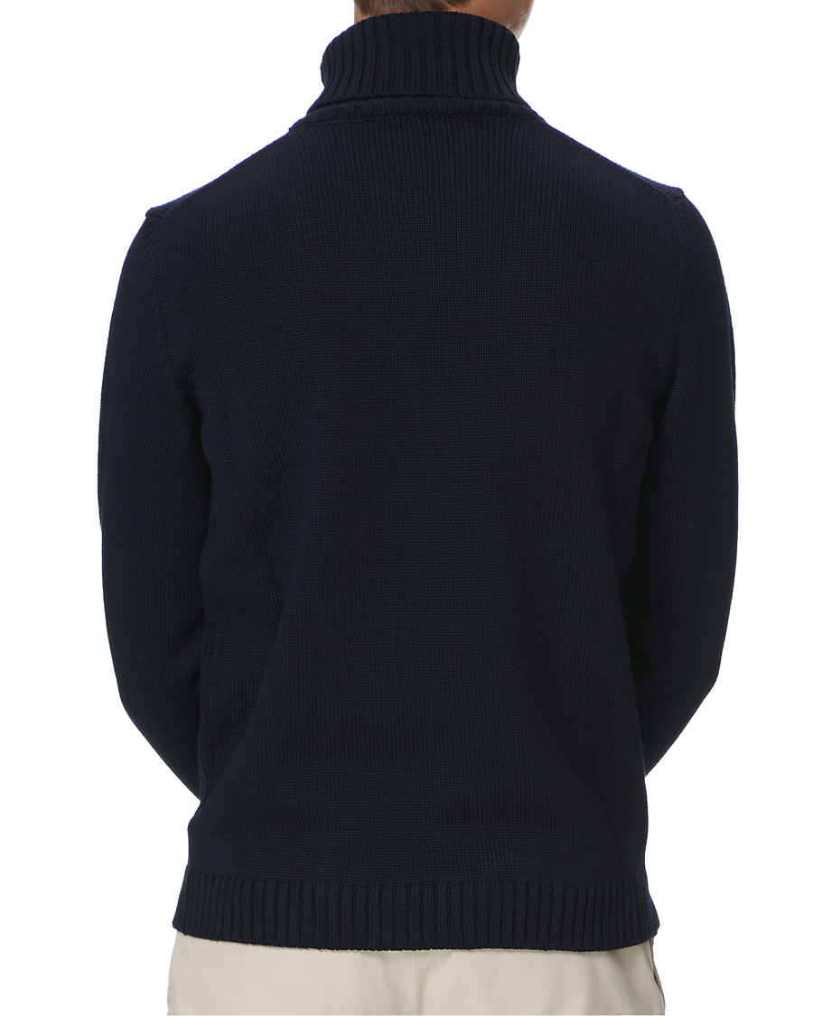 Herr | Tröjor | Zanone | Virgin Merino Wool Rollneck Navy