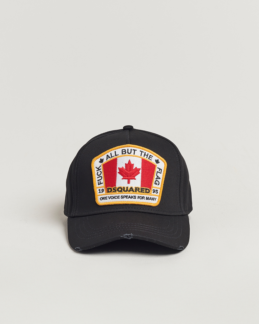 Herr | Dsquared2 Big Leaf Baseball Cap Black | Dsquared2 | Big Leaf Baseball Cap Black