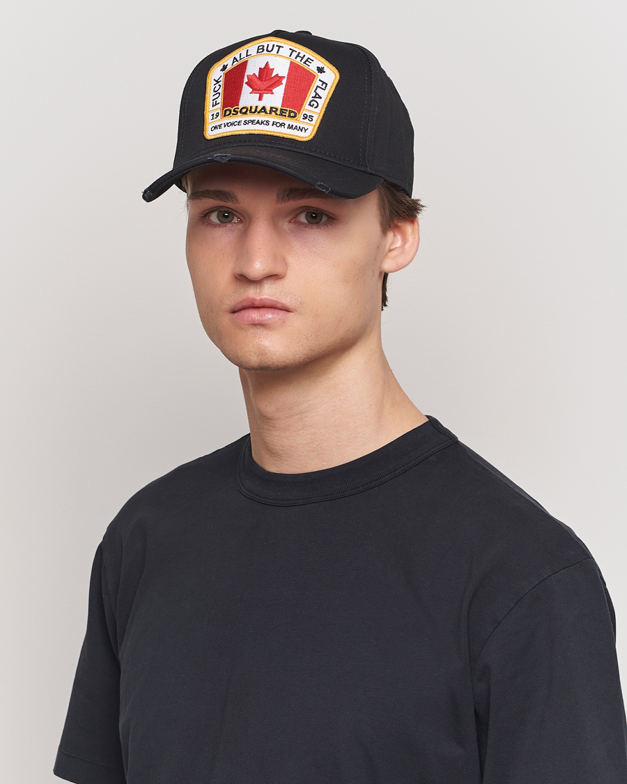 Herr | Dsquared2 Big Leaf Baseball Cap Black | Dsquared2 | Big Leaf Baseball Cap Black