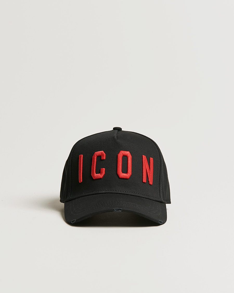 Herr | Dsquared2 Icon Baseball Cap Black/Red | Dsquared2 | Icon Baseball Cap Black/Red