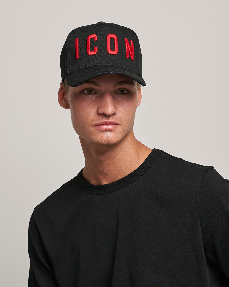 Herr | Luxury Brands | Dsquared2 | Icon Baseball Cap Black/Red