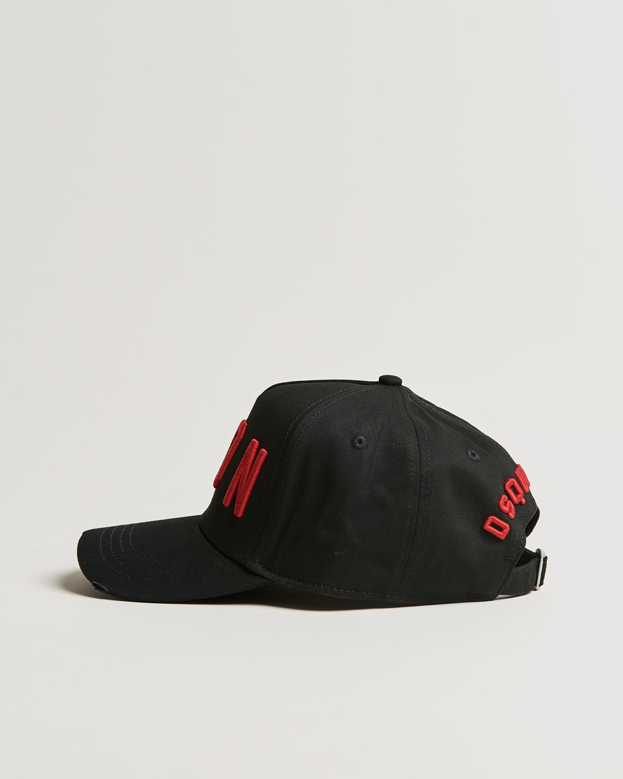 Herr | Dsquared2 Icon Baseball Cap Black/Red | Dsquared2 | Icon Baseball Cap Black/Red