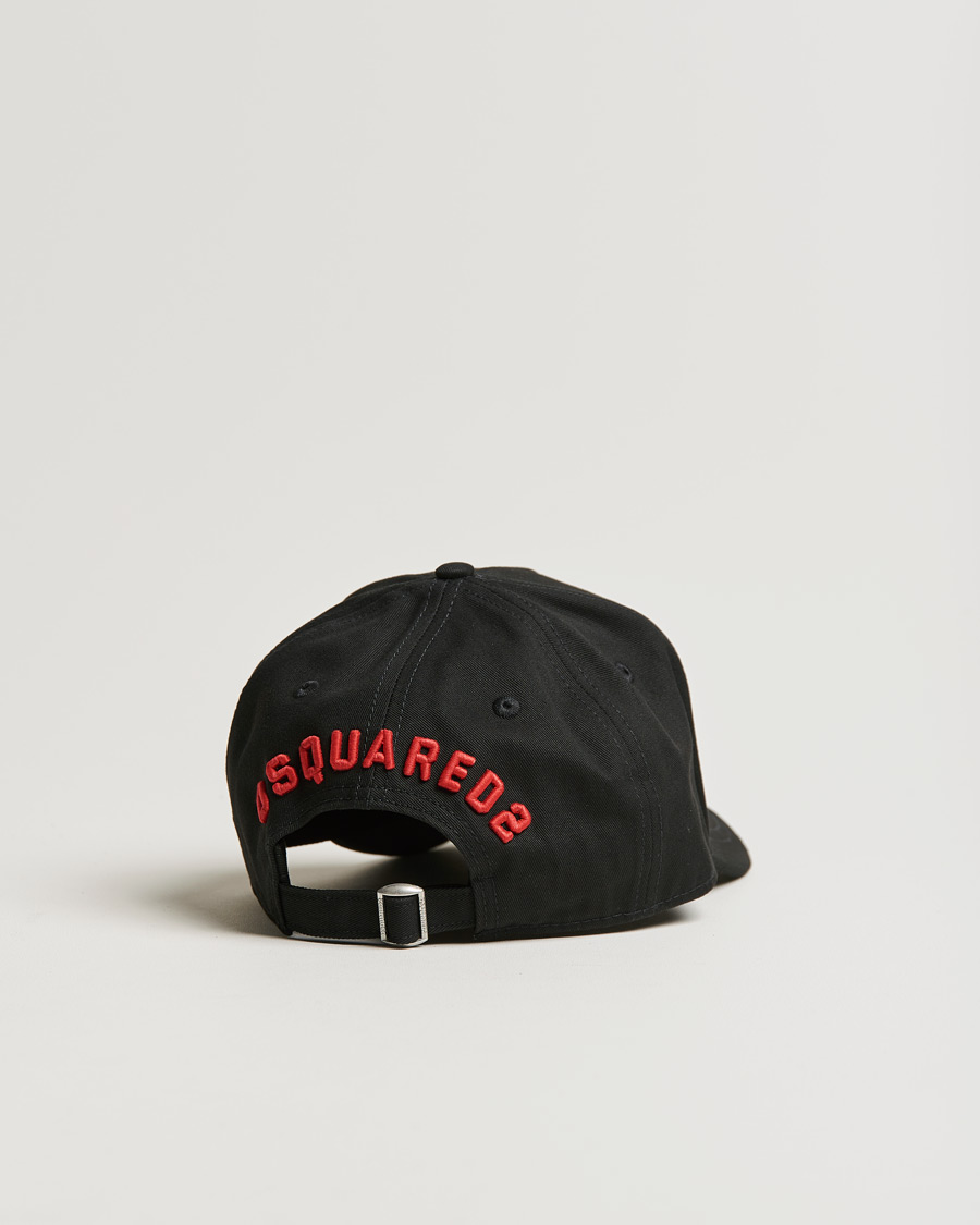 Herr | Dsquared2 Icon Baseball Cap Black/Red | Dsquared2 | Icon Baseball Cap Black/Red