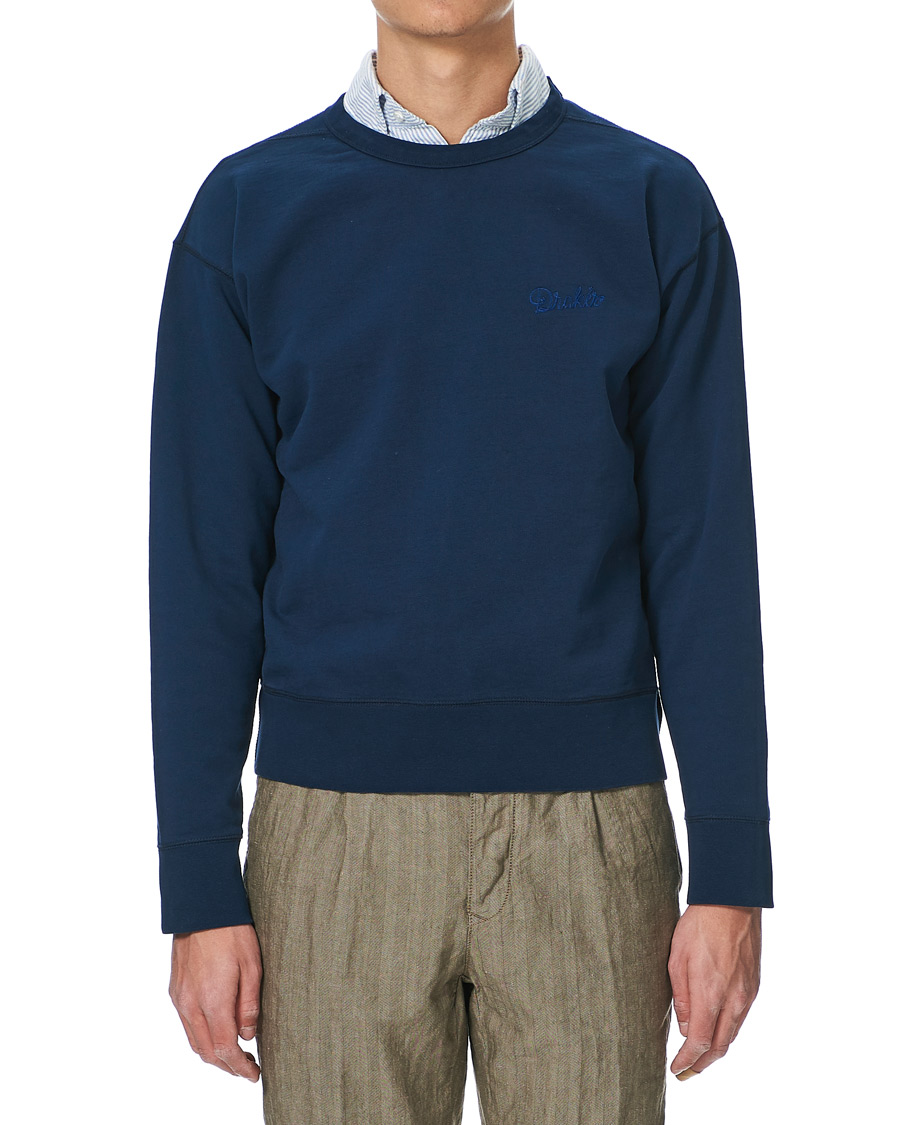 Herr | Tröjor | Drake's | Sweatshirt Solid Navy