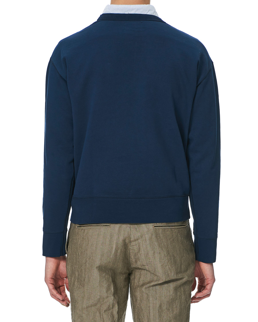 Herr | Tröjor | Drake's | Sweatshirt Solid Navy