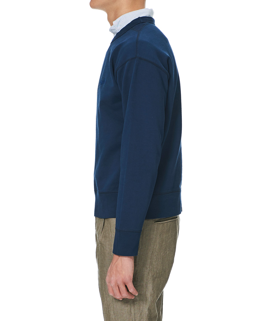 Herr | Tröjor | Drake's | Sweatshirt Solid Navy
