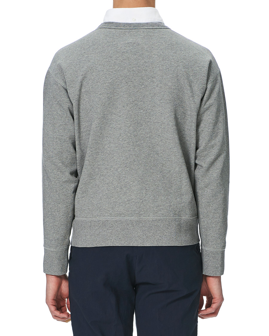 Herr | Tröjor | Drake's | Sweatshirt Solid Grey Melange