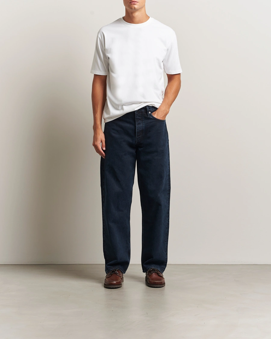 Herr | T-Shirts | Drake's | Short Sleeve Hiking T-Shirt White