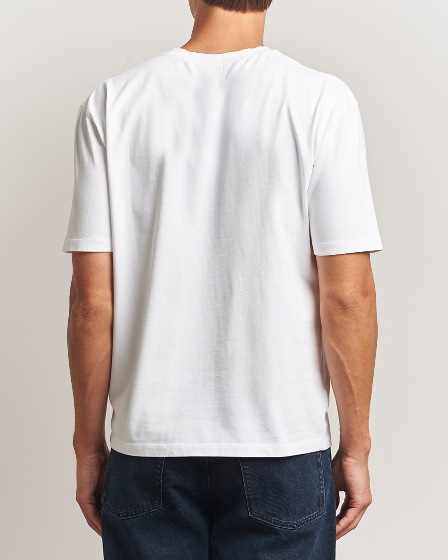 Herr | T-Shirts | Drake's | Short Sleeve Hiking T-Shirt White