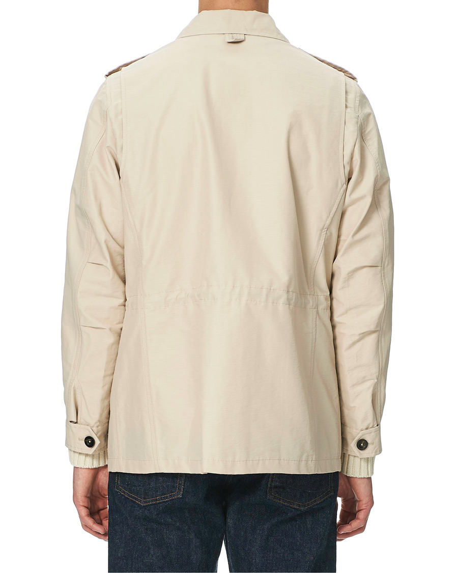 Herr | Jackor | Drake's | Cotton/Nylon Sport Jacket Ecru