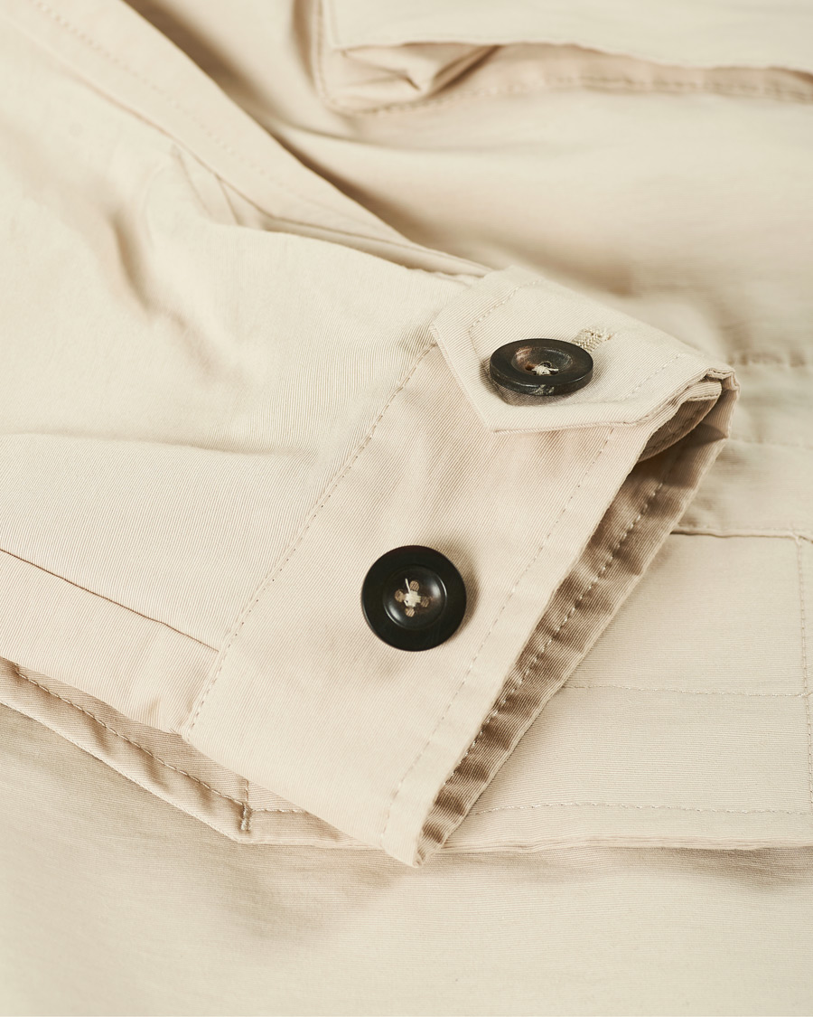 Herr | Jackor | Drake's | Cotton/Nylon Sport Jacket Ecru