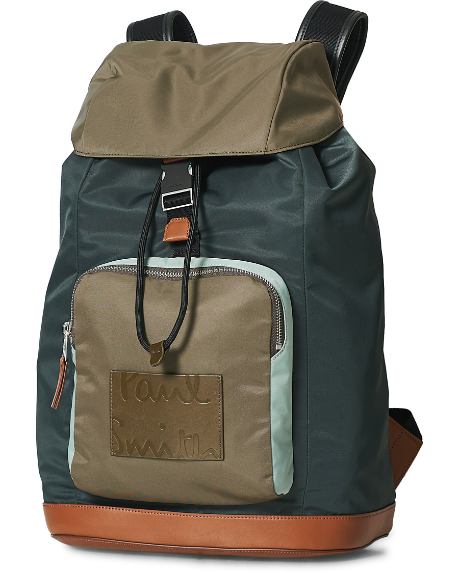 Herr | Paul Smith Nylon/Leather Backpack Black | Paul Smith | Nylon/Leather Backpack Black