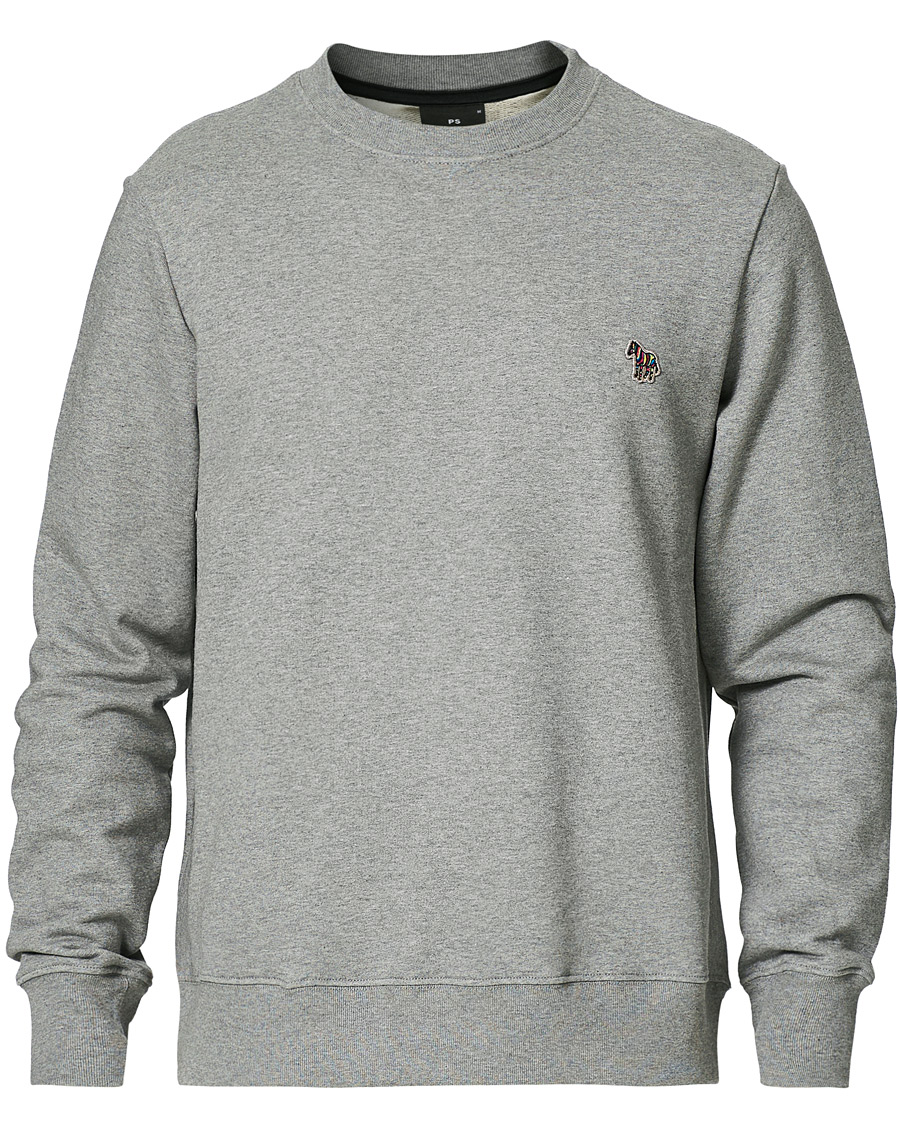 Herr | Tröjor | PS Paul Smith | Organic Cotton Zebra Sweatshirt Grey