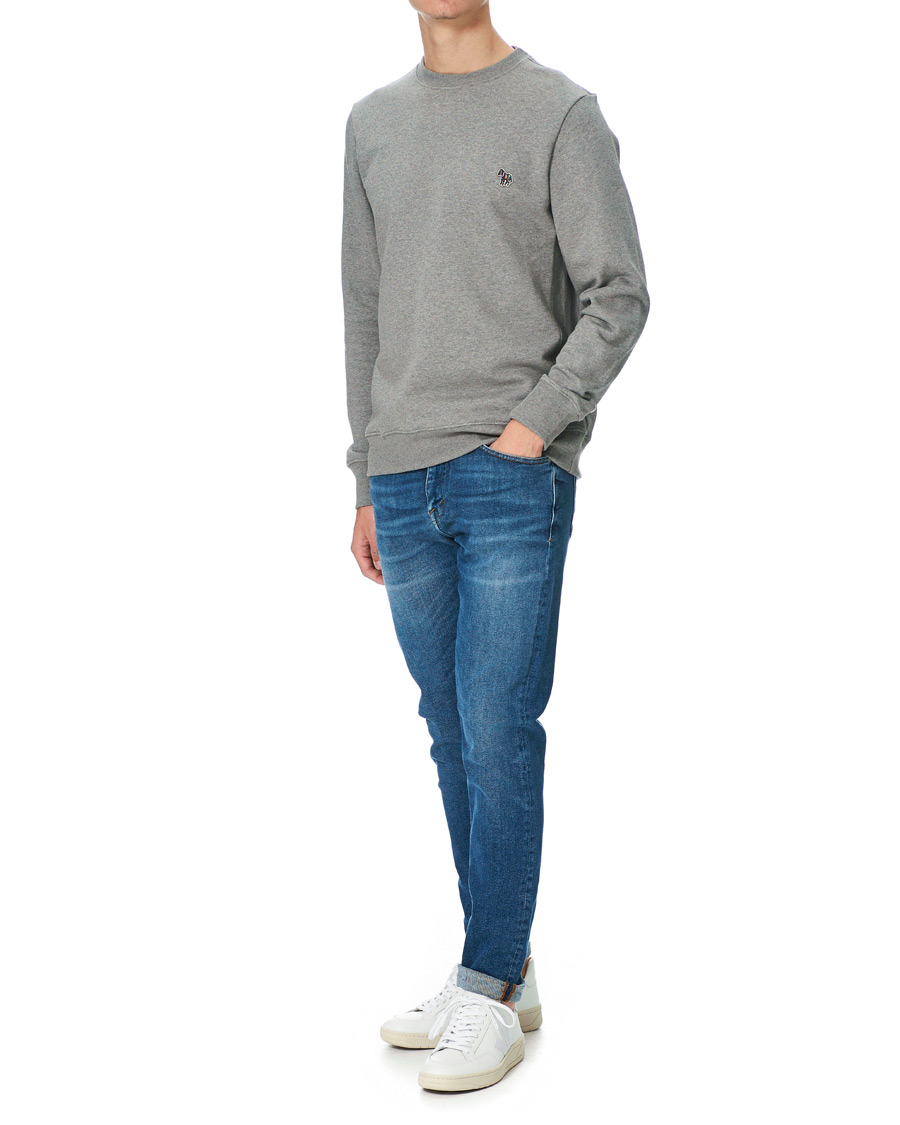 Herr | Tröjor | PS Paul Smith | Organic Cotton Zebra Sweatshirt Grey