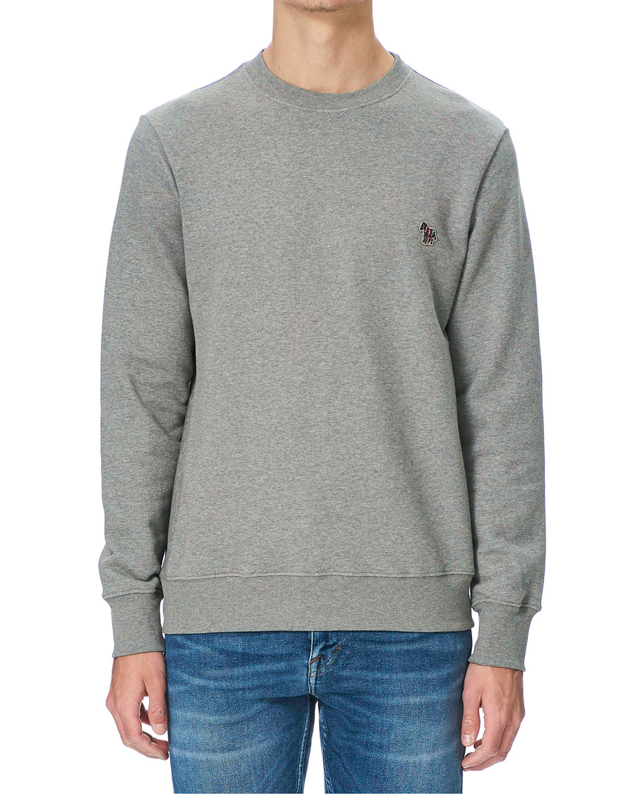 Herr | Tröjor | PS Paul Smith | Organic Cotton Zebra Sweatshirt Grey