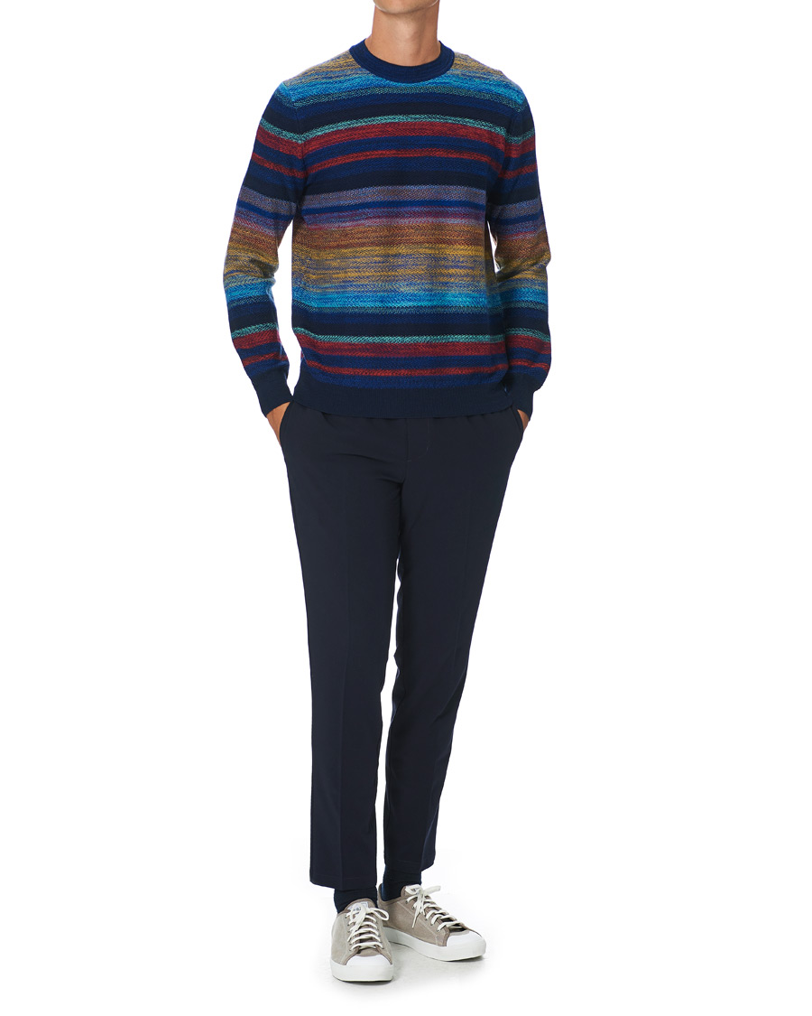 Herr | Tröjor | Missoni | Striped Knitted Sweater Multicolor