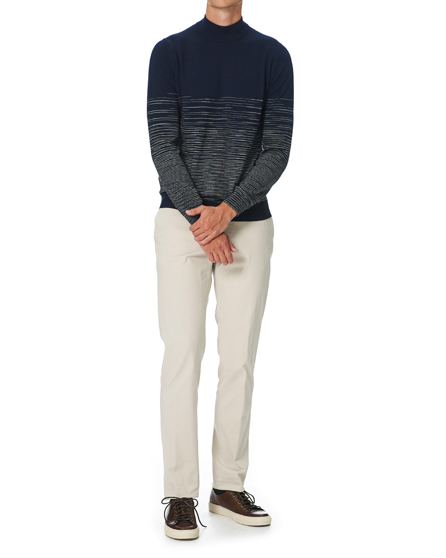 Herr | Tröjor | Missoni | Gradient Wool Turtleneck Navy