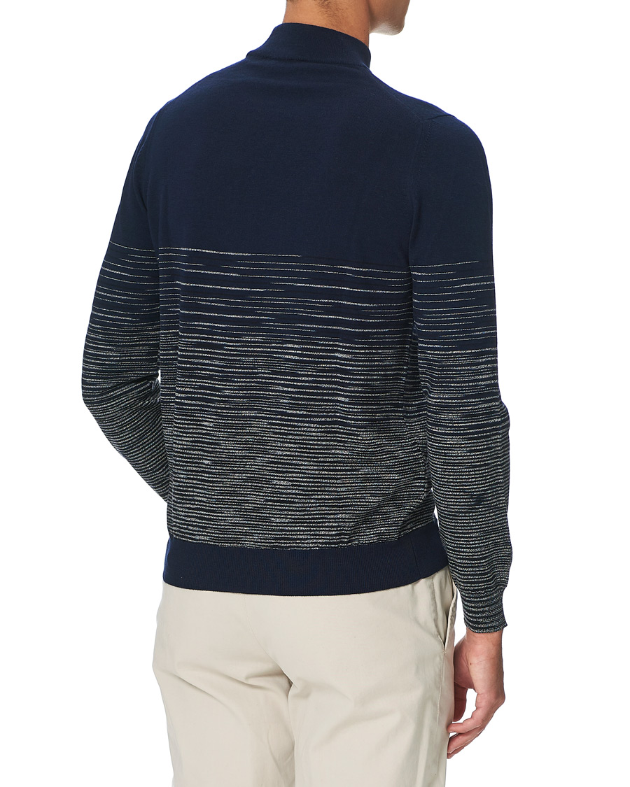 Herr | Tröjor | Missoni | Gradient Wool Turtleneck Navy