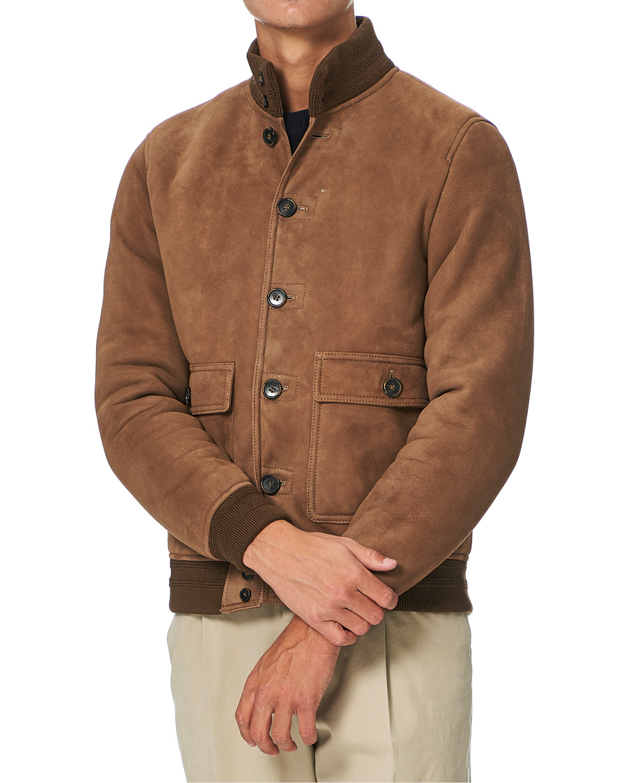 Herr | Jackor | Valstar | Shearling Valstarino Jacket Dark Brown