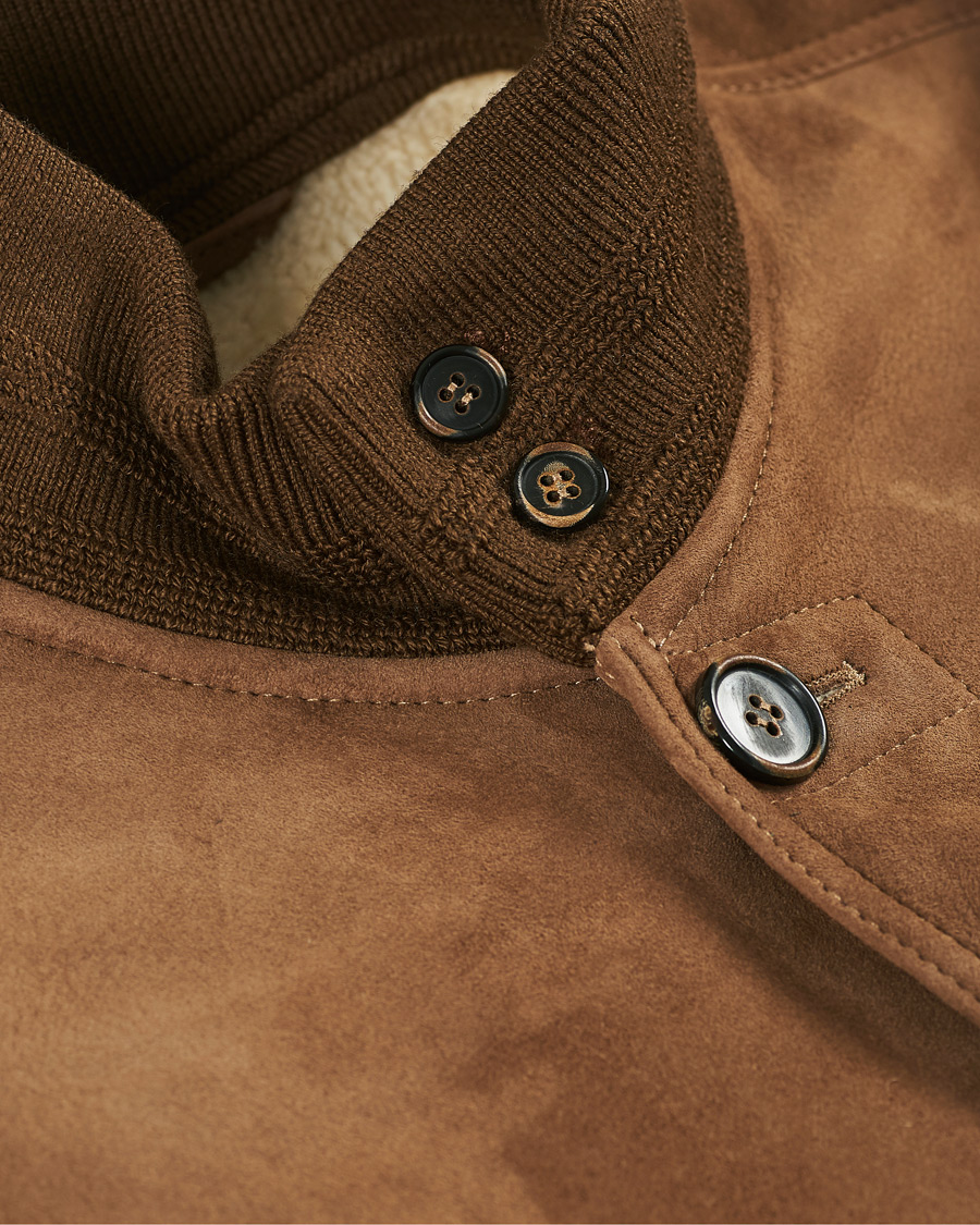 Herr | Jackor | Valstar | Shearling Valstarino Jacket Dark Brown