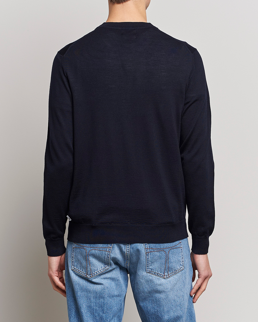 Herr | Tröjor | NN07 | Ted Merino Crew Neck Pullover Navy Blue