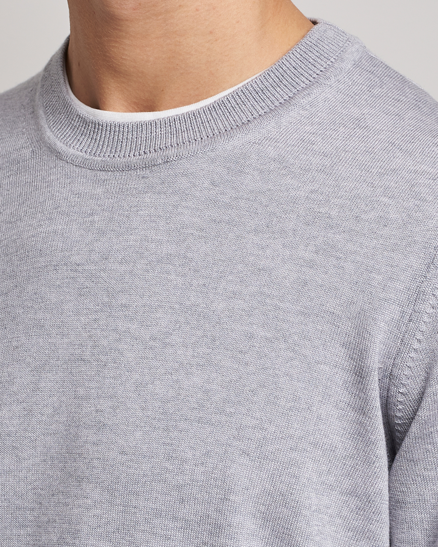 Herr | Tröjor | NN07 | Ted Merino Crew Neck Pullover Light Grey