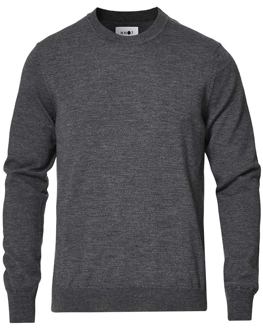 Herr | Tröjor | NN07 | Ted Merino Crew Neck Pullover Antracite