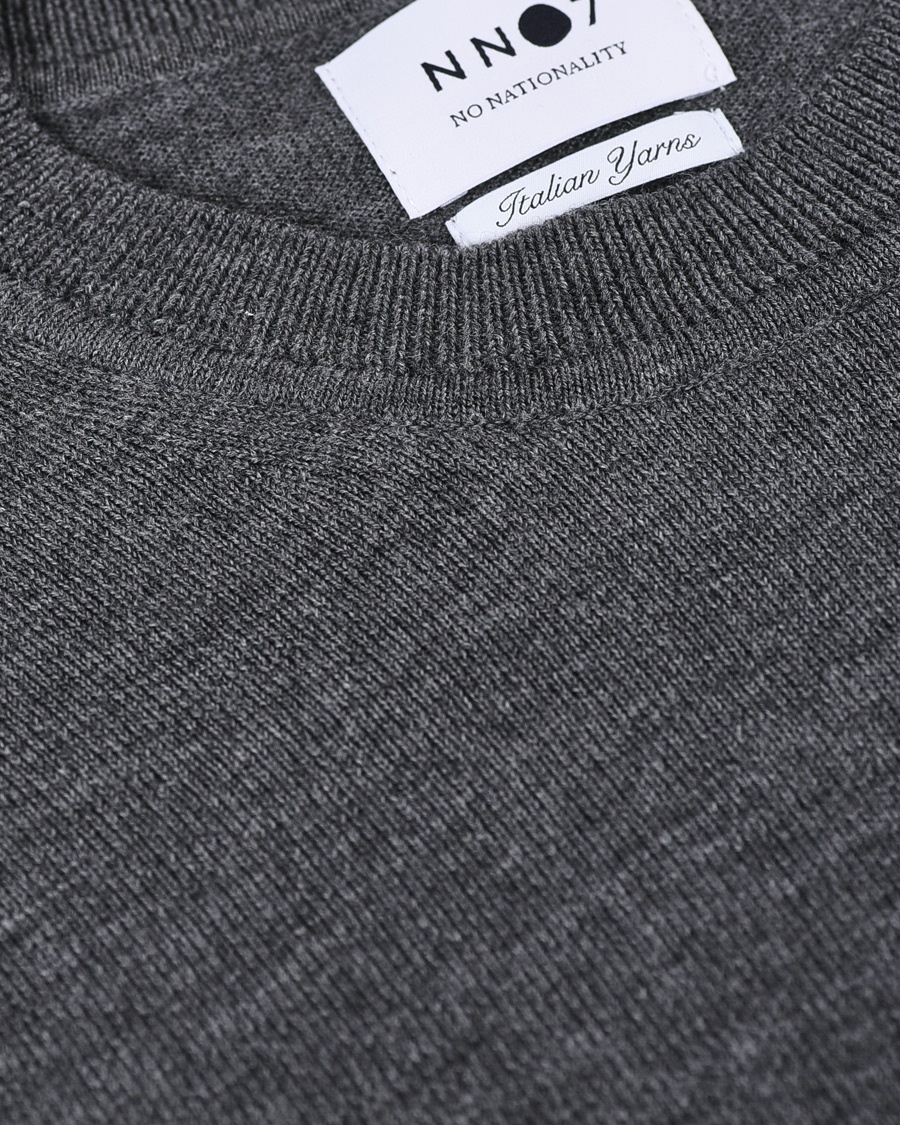 Herr | Tröjor | NN07 | Ted Merino Crew Neck Pullover Antracite