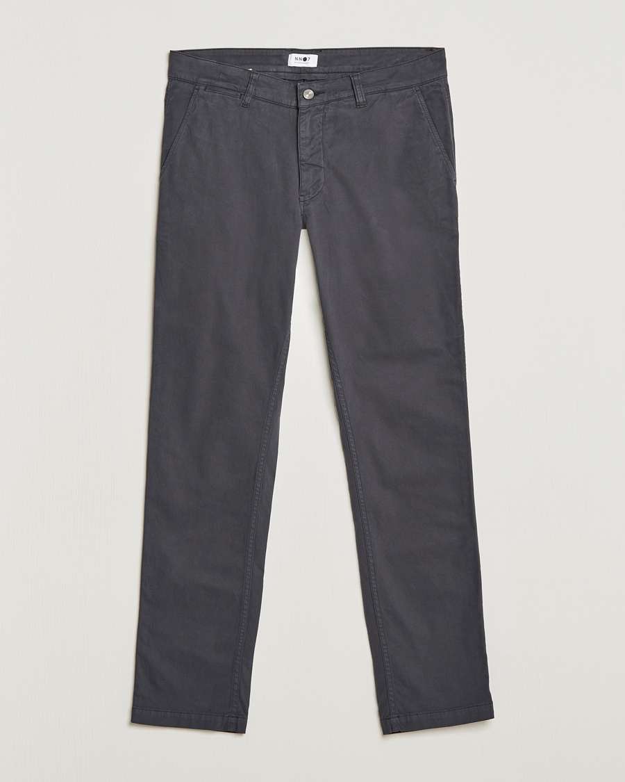 Herr | Byxor | NN07 | Marco Slim Fit Stretch Chinos Concrete