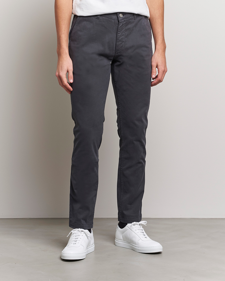 Herr | Byxor | NN07 | Marco Slim Fit Stretch Chinos Concrete