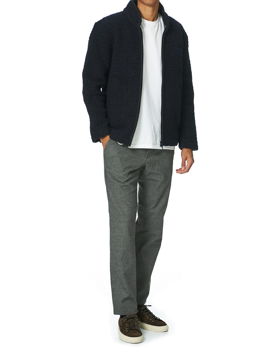 Herr | Byxor | NN07 | Theo Regular Fit Brushed Cotton Chinos Grey