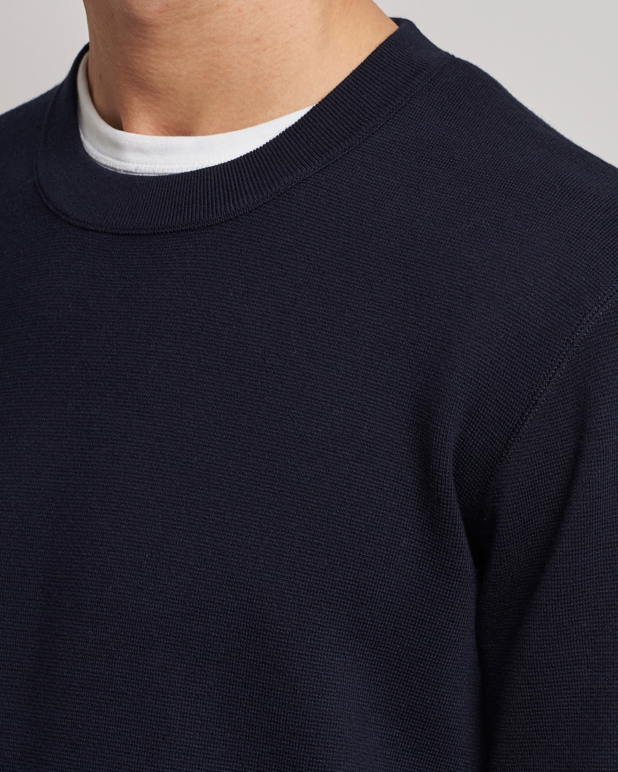 Herr | Tröjor | NN07 | Luis Cotton/Modal Pullover Navy Blue