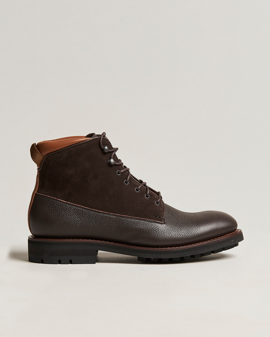 Herr | Heschung Raphia Leather/Suede Boot Moro/Coffee | Heschung | Raphia Leather/Suede Boot Moro/Coffee
