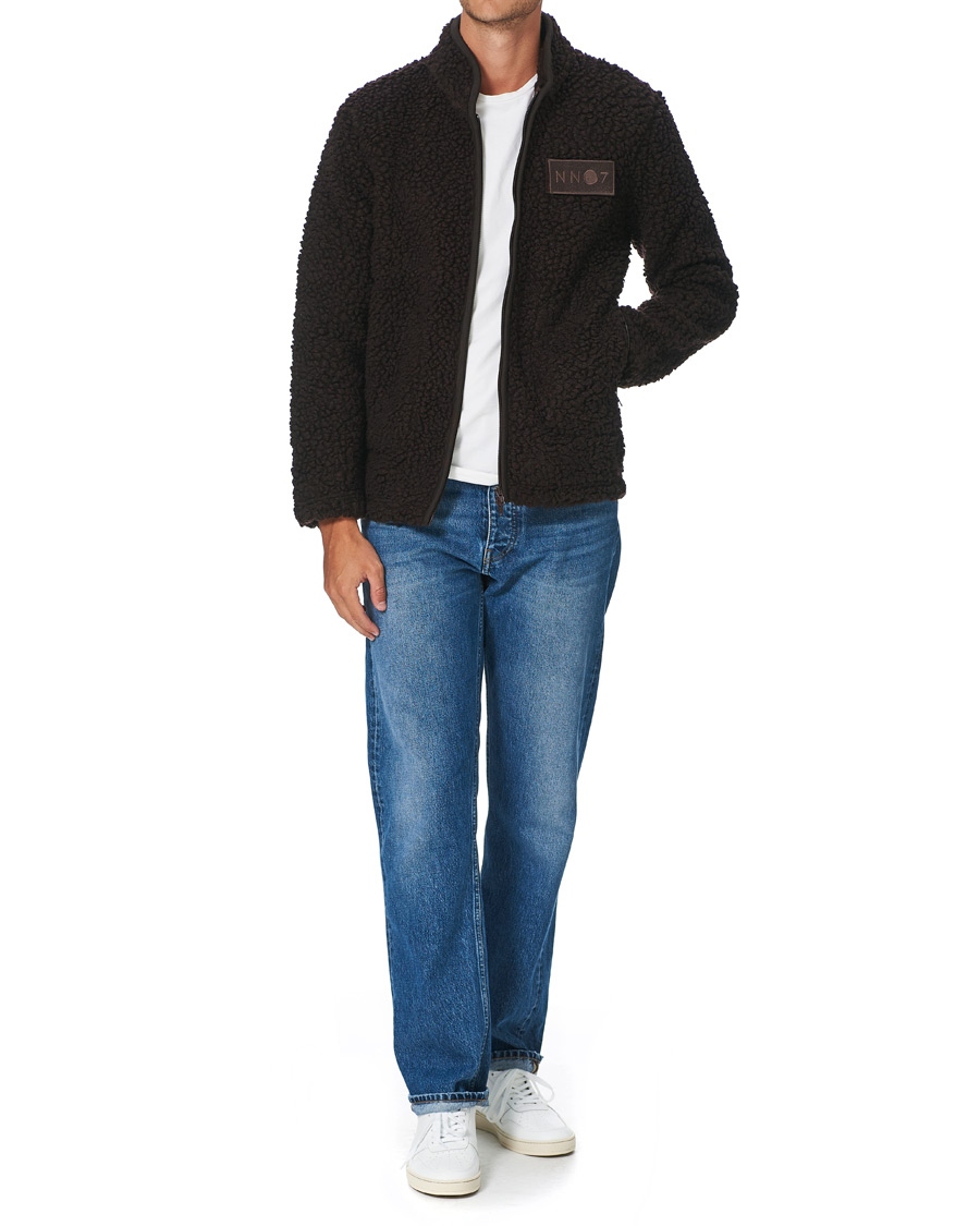 Herr | Tröjor | NN07 | Morten Fleece Full Zip Brown