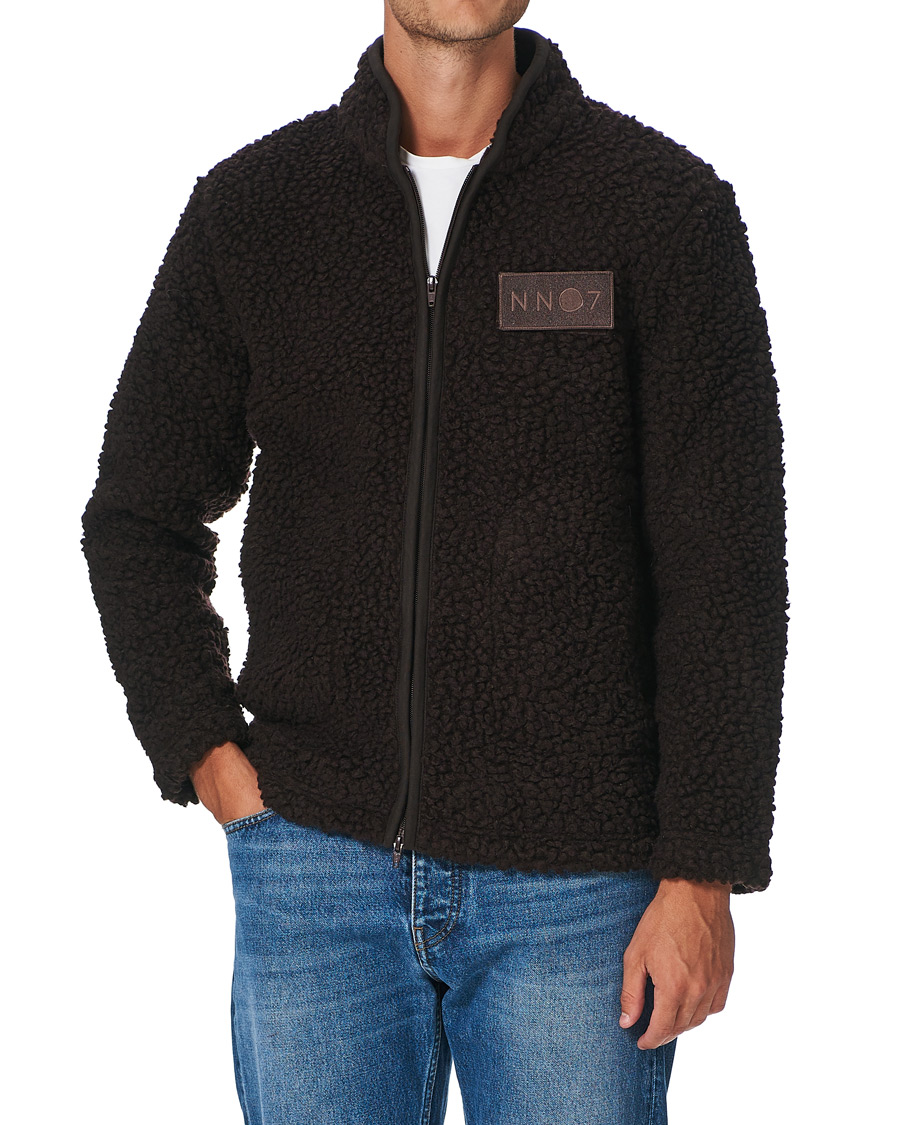 Herr | Tröjor | NN07 | Morten Fleece Full Zip Brown