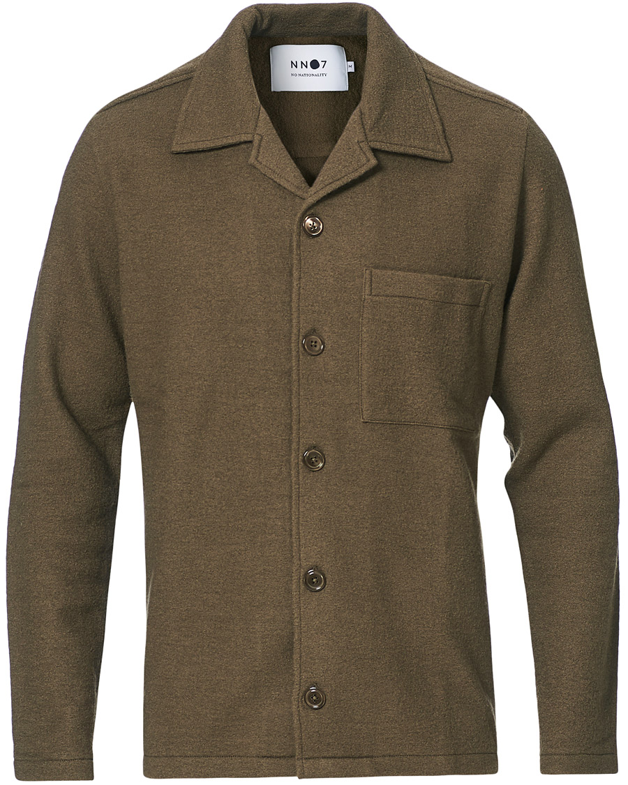 Herr | Skjortor | NN07 | Miyagi Boiled Wool Overshirt Clay