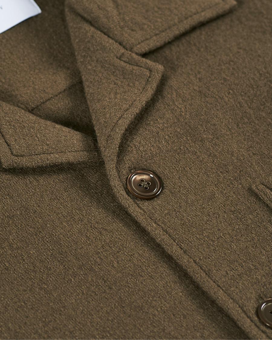 Herr | Skjortor | NN07 | Miyagi Boiled Wool Overshirt Clay