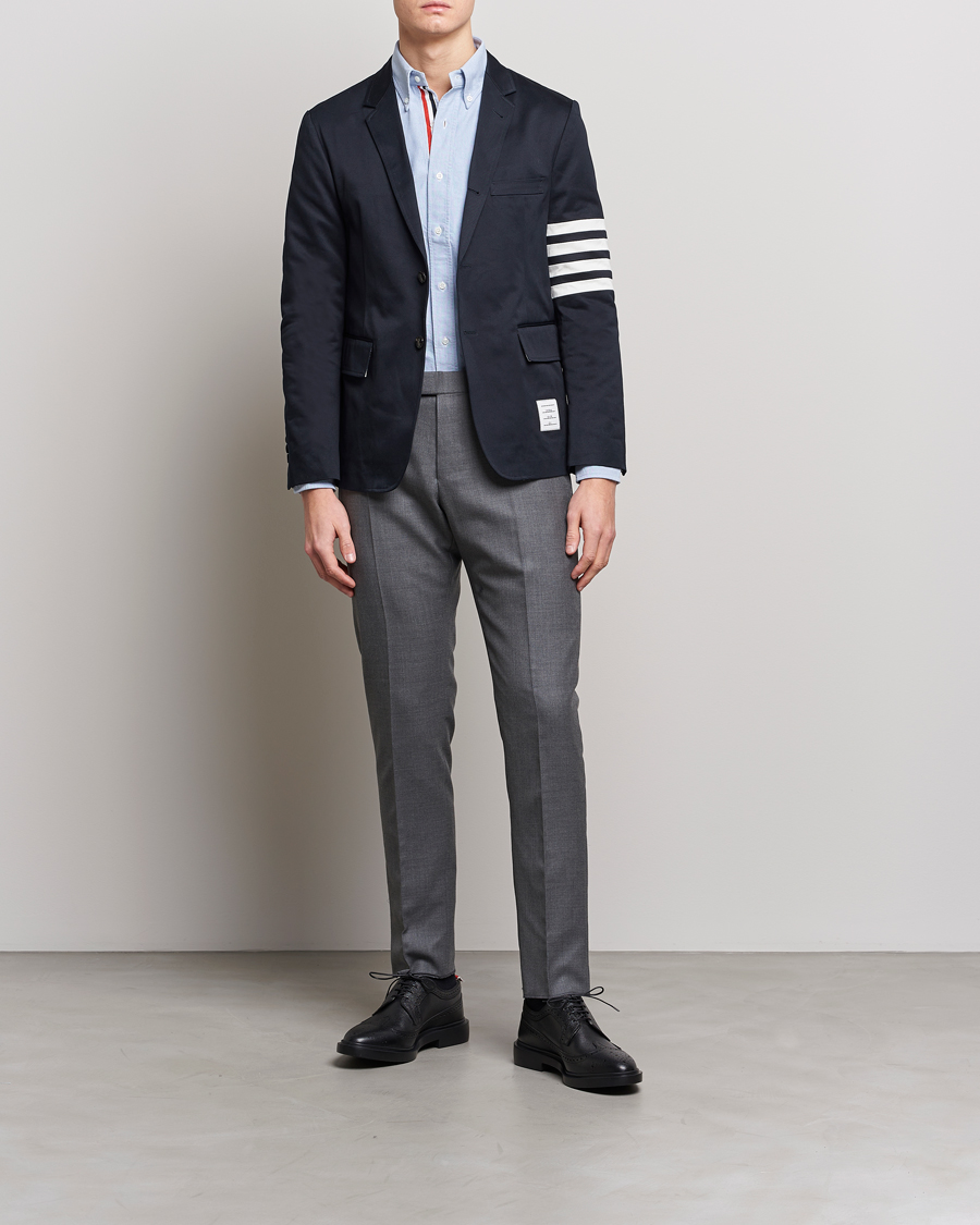 Herr | Byxor | Thom Browne | Super 120s Wool Trousers Medium Grey