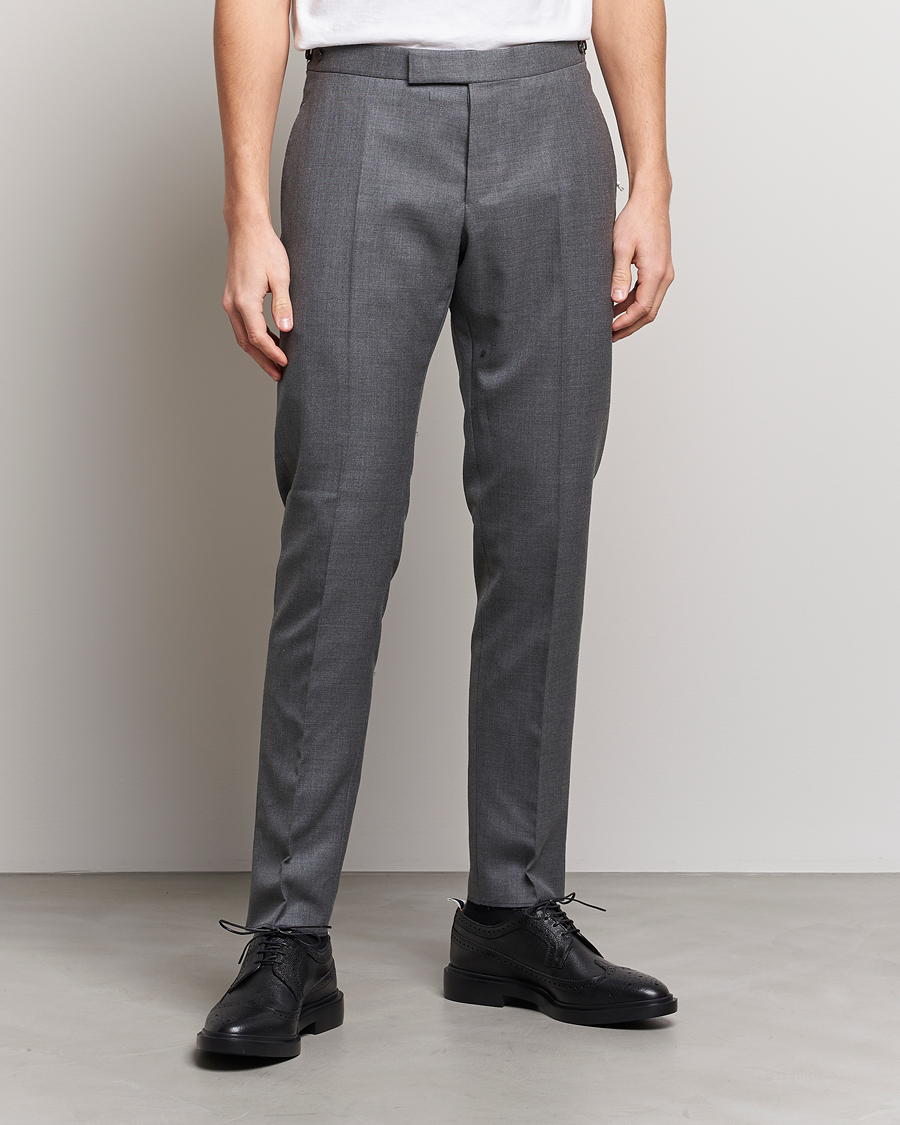 Herr | Byxor | Thom Browne | Super 120s Wool Trousers Medium Grey