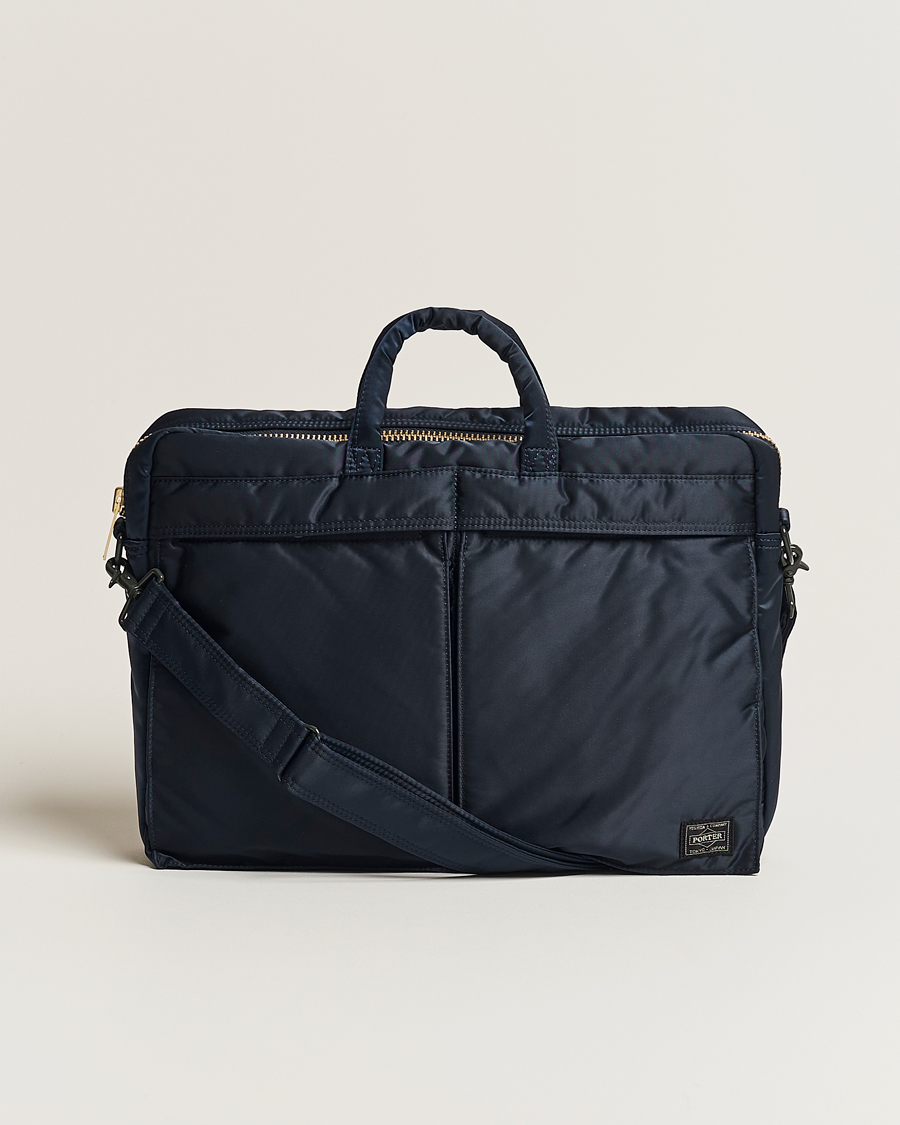 Herr | Porter-Yoshida & Co. Tanker 2Way Briefcase Iron Blue | Porter-Yoshida & Co. | Tanker 2Way Briefcase Iron Blue