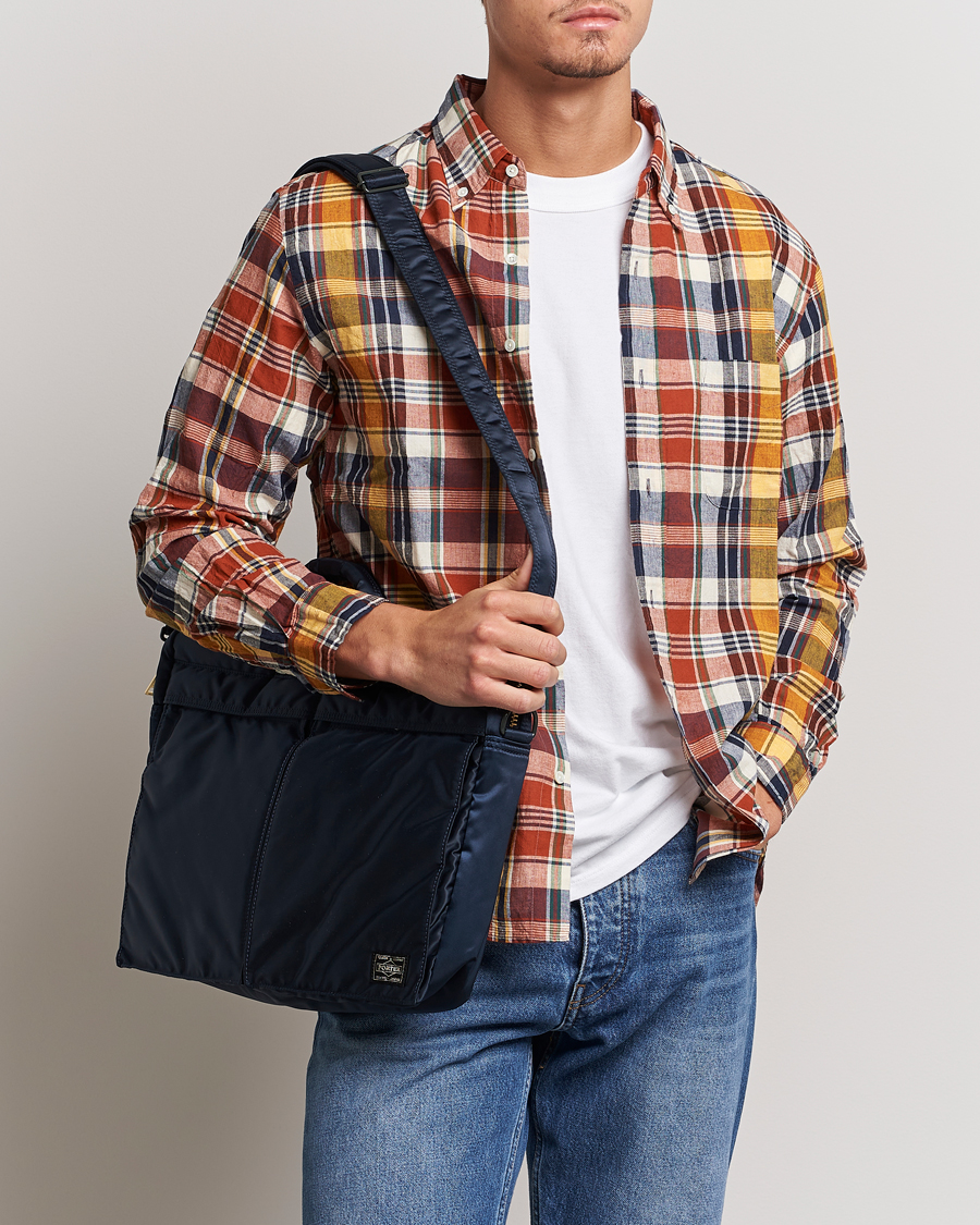 Herr | Porter-Yoshida & Co. Tanker 2Way Briefcase Iron Blue | Porter-Yoshida & Co. | Tanker 2Way Briefcase Iron Blue