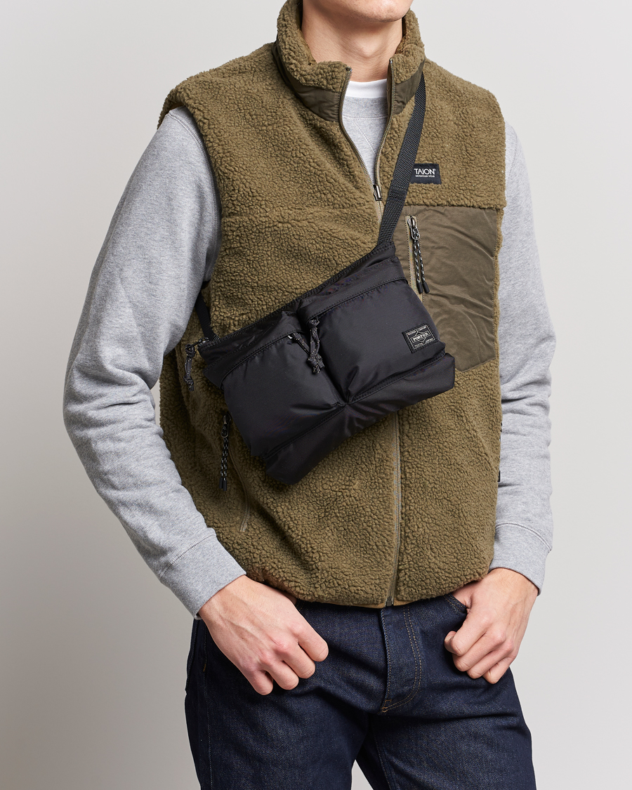 Herr | Axelremsväskor | Porter-Yoshida & Co. | Force Small Shoulder Bag Black