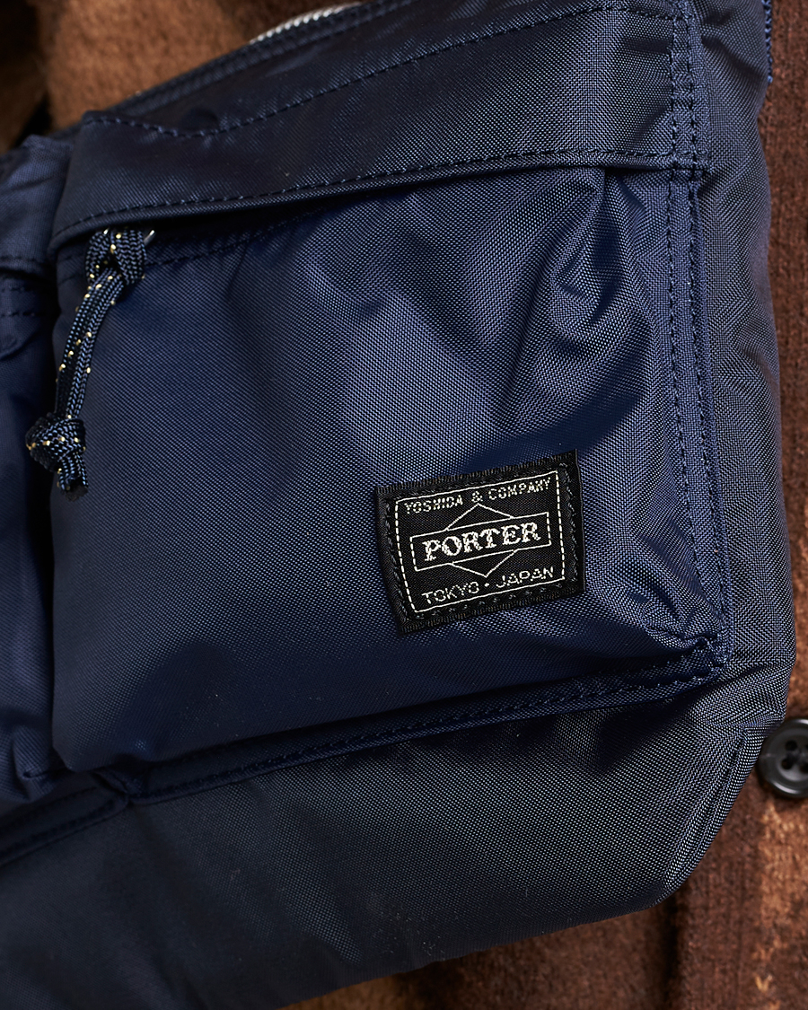 Herr | Väskor | Porter-Yoshida & Co. | Force Small Shoulder Bag Navy Blue