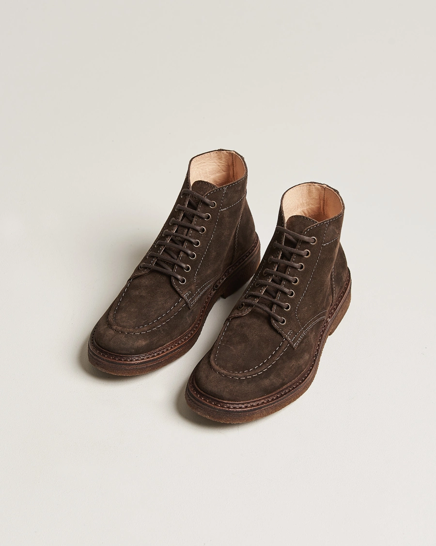 Herr | Mockaskor | Astorflex | Nuvoflex Lace Up Boot Dark Brown Suede