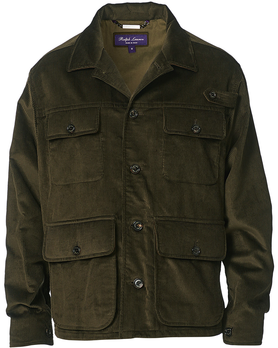 Herr | Jackor | Ralph Lauren Purple Label | Seymour Wale Corduroy Jacket Dark Green
