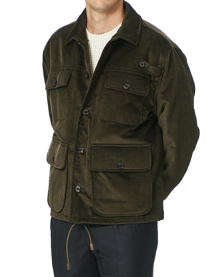 Herr | Jackor | Ralph Lauren Purple Label | Seymour Wale Corduroy Jacket Dark Green