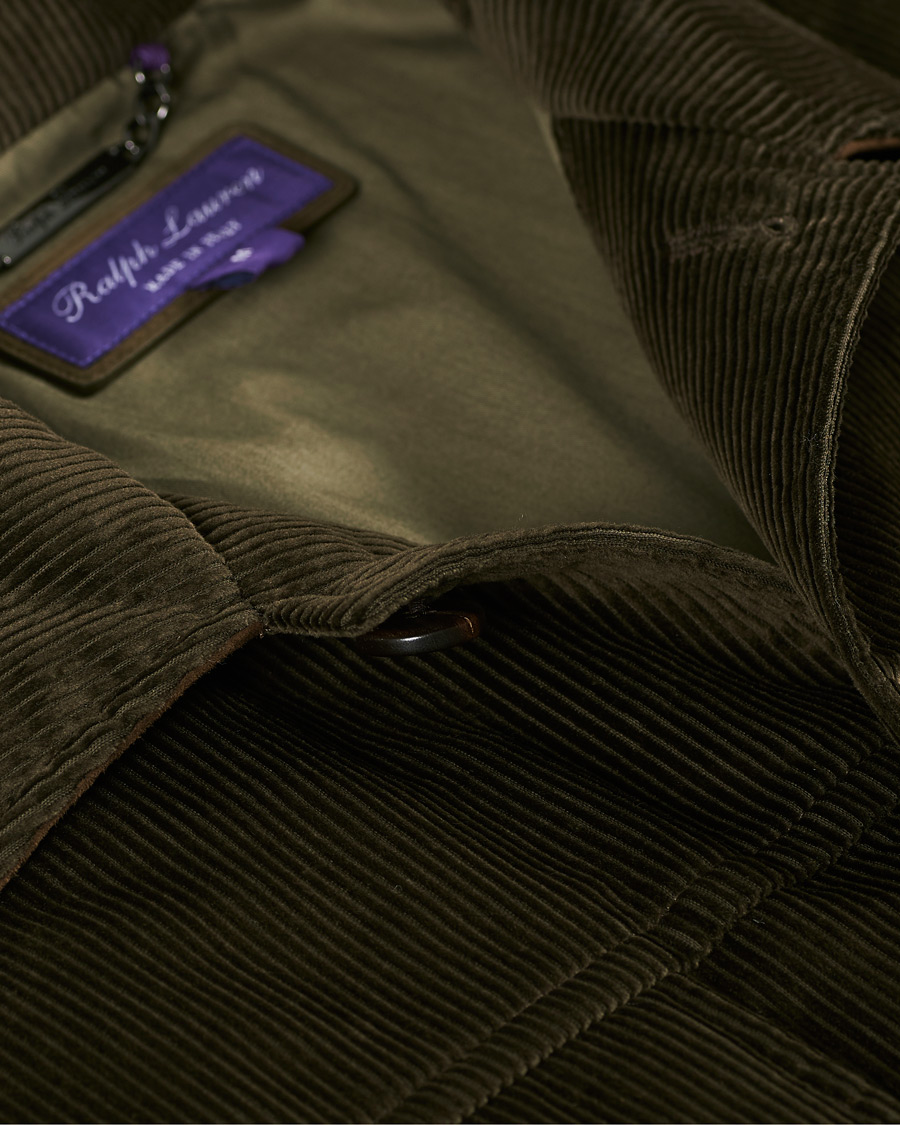 Herr | Jackor | Ralph Lauren Purple Label | Seymour Wale Corduroy Jacket Dark Green
