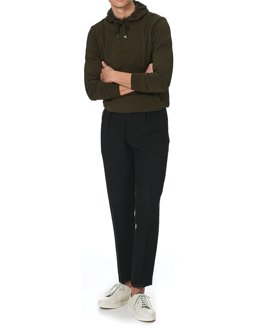 Herr | Tröjor | Ralph Lauren Purple Label | Luxury Lisle Hoodie Inverness Loden